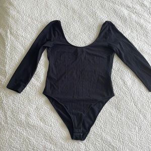 Navy Blue 3/4 Sleeve Bodysuit